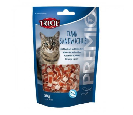Trixie Ласощі для котів Premio Tuna Sandwiches Курка та риба 50 г