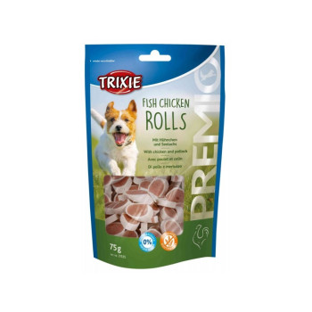 Trixie Ласощі для собак Premio Chicken and Pollock Rolls Курка та лосось 75 г