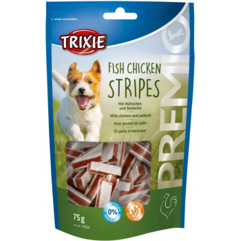 Trixie Ласощі для собак Premio Chicken and Pollock Stripes Курка та риба 75 г