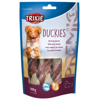 Trixie Ласощі для собак Premio Duckies Качка з кальцієм 100 г