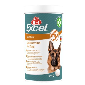 8in1 Excel Glucosamine Витамины для собак 110 шт 210 г