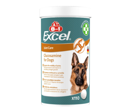 8in1 Excel Glucosamine Витамины для собак 110 шт 210 г