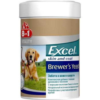 8in1 Excel Brewers Yeast Витамины для собак и кошек Пивные дрожжи 140 шт
