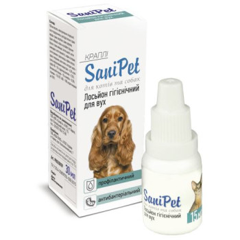 Природа Sani Pet Краплі для догляду за вухами котів і собак 15 мл