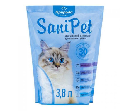 Природа Sani Pet Наполнитель силикагелевый 3,8 л