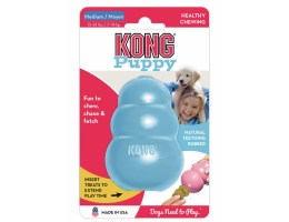 Kong Puppy Іграшка для собак для ласощів M 8,8 см блакитна/рожева