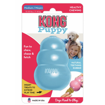 Kong puppy toy for dogs for delicacies m 8.8 cm blue/pink