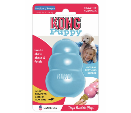 Kong puppy toy for dogs for delicacies m 8.8 cm blue/pink