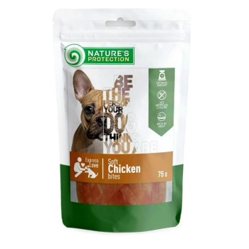 Nature\'s Protection Лакомства для собак Кусочки Курица 75 г