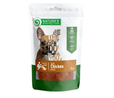 Nature\'s Protection Лакомства для собак Кусочки Курица 75 г