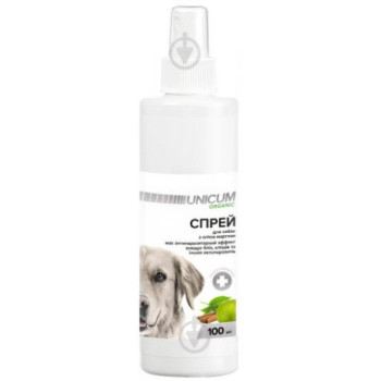Unicum Organic Спрей для собак от блох и клещей 100 мл