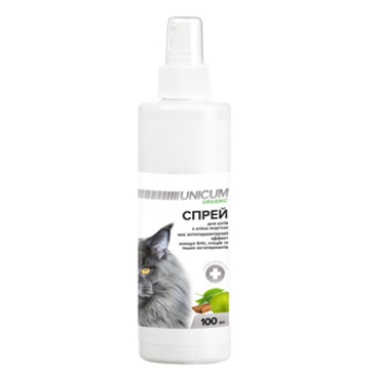 Unicum Organic Спрей от блох и клещей для кошек 100 мл