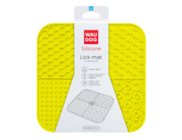 Waudog Silicone Коврик для собак для облизывания 19х19х1 см желтый