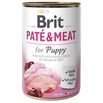 Brit Care Консерва для щенков Пате энд Мит Курица и индюк 400 г
