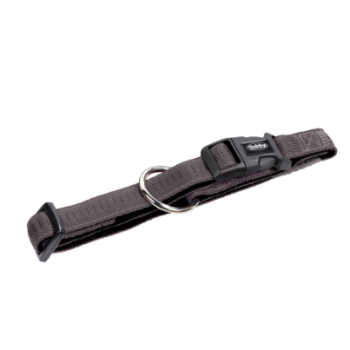 Nobby Ошейник для собак Soft Grip M-L 2,5×40‑55 см серый