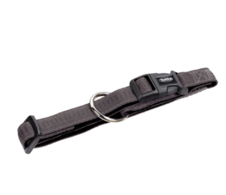 Nobby Ошейник для собак Soft Grip M-L 2,5×40‑55 см серый