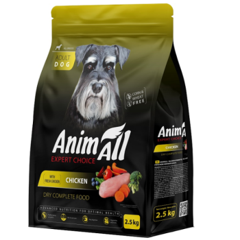 AnimAll Dog Сухий корм для собак Курка 2,5 кг
