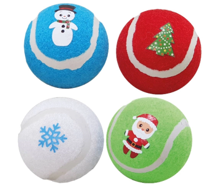 Nobby toy for dogs xmas Christmas ball tennis 6.5 cm