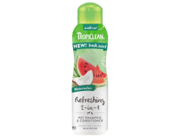 TropiClean Watermelon Шампунь для собак и кошек 2 в 1 для увлажнения шерсти 355 мл