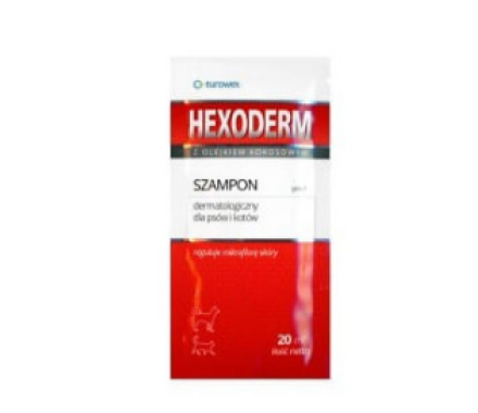 Eurowet Hexoderm Шампунь дерматологический для кошек и собак 20 мл