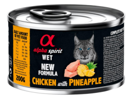 Alpha Spirit Консерва для котів Курка та ананас 200 г