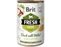 Brit Fresh Консерва для собак з Качка та пшоно 400 г