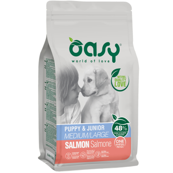 Oasy Сухий корм для цуценят Oap Medium/Large Breed Лосось 2,5 кг