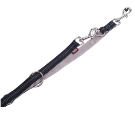 Nobby Поводок-перестежка для собак Soft Grip M-L 2х200 см черный