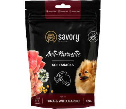 Savory Лакомства для собак Тунец и дикий чеснок 200 г