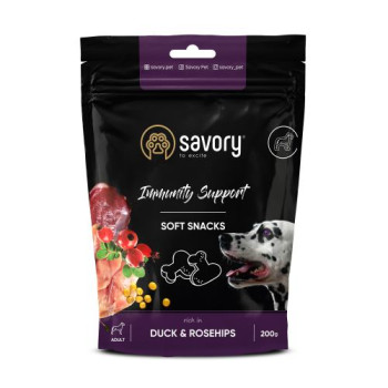 Savory Лакомства для собак Утка и шиповник 200 г