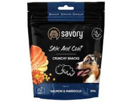 Savory Ласощі для собак Лосось та чорнобривці 200 г