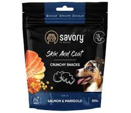 Savory Лакомства для собак Лосось и чернобрывцы 200 г