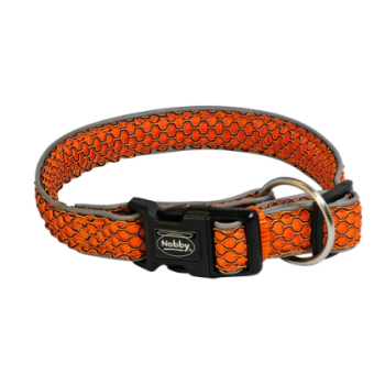 Nobby Ошейник для собак Mesh Air XS-S 2×25‑35 см оранжевый