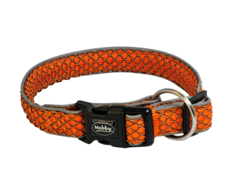 Nobby Ошейник для собак Mesh Air XS-S 2×25‑35 см оранжевый