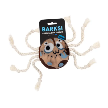 Barksi Игрушка для собак мягкий Паук с пищалкой