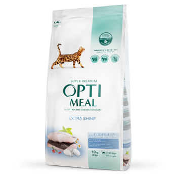 Optimeal Сухой корм для котов Треска 10 кг