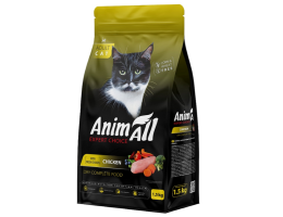 AnimAll Cat Сухий корм для котів Курка 1,5 кг