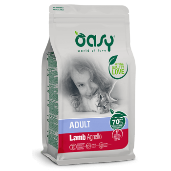 Oasy Сухий корм для котів Lifestage Ягня 1,5 кг