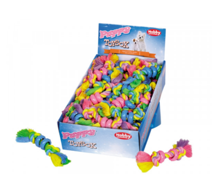Nobby toy for dogs Tychutic with 2 rings and knots 16 cm