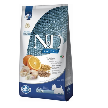 Farmina N&D Low Grain Ocean Adult Mini Сухой корм для собак Треска 7 кг
