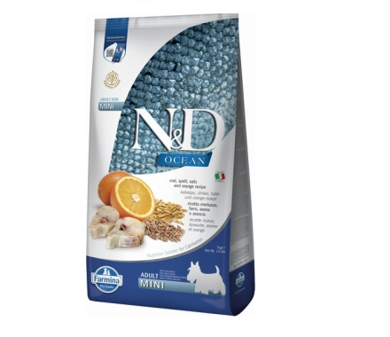 Farmina N&D Low Grain Ocean Adult Mini Сухой корм для собак Треска 7 кг