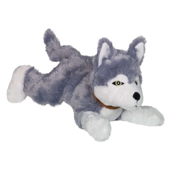 Nobby toy for dogs plush toy Dog Haski 35 cm gray-white