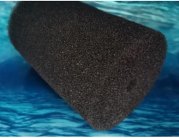 Aquasnag Наповнювач до фільтра Губка дрібнопориста 10х15 см циліндрична чорна