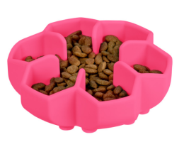 Waudog Silicone Миска для повільного харчування 450 мл рожева