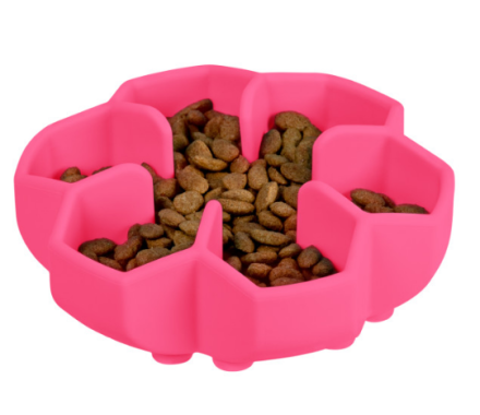 Waudog Silicone Миска для медленного кормления 450 мл розовая