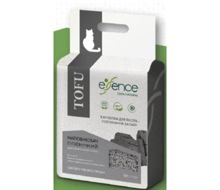 Essence Tofu Наполнитель соевый Уголь 6 л