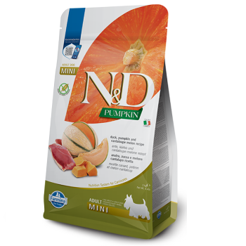 Farmina N&D Grain Free Adult Mini Сухой корм для собак Тыква, Утка и дыня 2 кг