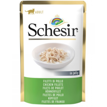 Schesir Влажный корм для котов Куриное филе в желе 85 г