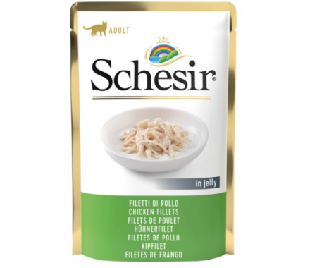 Schesir Влажный корм для котов Куриное филе в желе 85 г