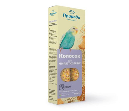 Природа Колосок для попугаев Бисквит 140 г